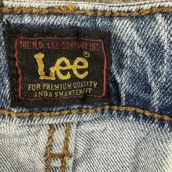 Lee Jeans 36x30 Mens Loose Fit Blue Bleached Wash
